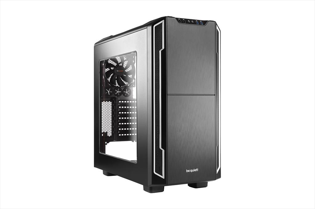CASE BE QUIET! ATX Mid-Tower Silent Base 600, 1x120mm & 1x140mm Pure WIngs 2, Fan controller, w/WINDOW and OD DVD slot, Silver, BGW07 02304