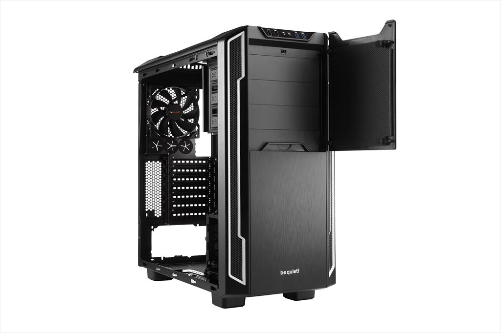 CASE BE QUIET! ATX Mid-Tower Silent Base 600, 1x120mm & 1x140mm Pure WIngs 2, Fan controller, w/WINDOW and OD DVD slot, Silver, BGW07 02304