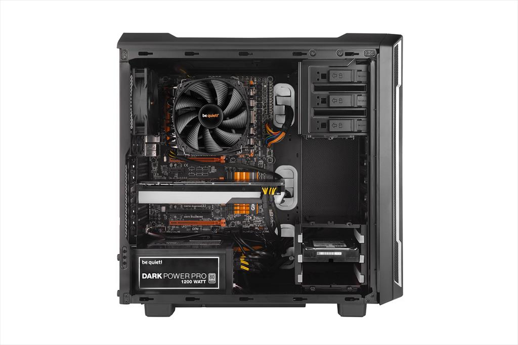 CASE BE QUIET! ATX Mid-Tower Silent Base 600, 1x120mm & 1x140mm Pure WIngs 2, Fan controller, w/WINDOW and OD DVD slot, Silver, BGW07 02304