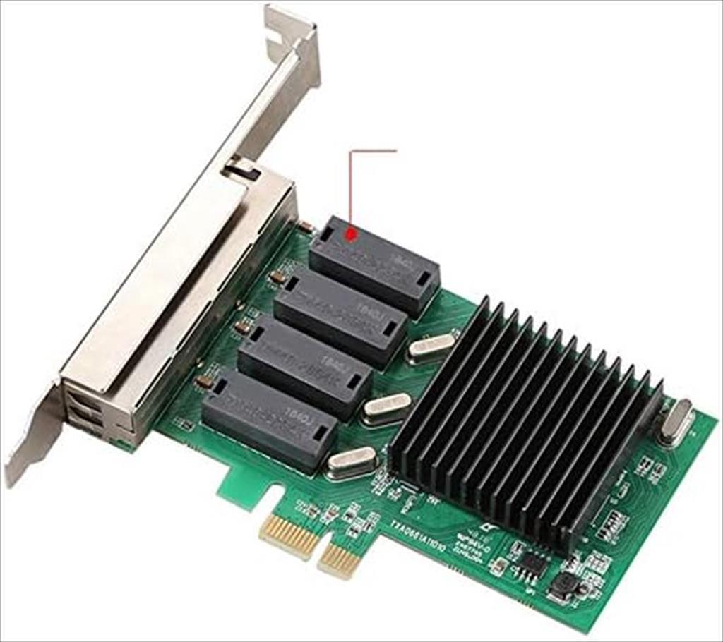 NET LAN PCIe 10/100/1000 4port, DIEWU TXA066, Chipset: 8111H, LP 17215
