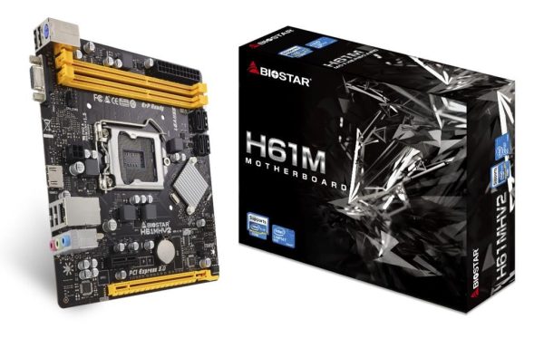 Mb 1155 h61mhv2 biostar, 2xddr3 1600mhz, vga, hdmi, 1xpciex16, 1xpciex1, 4xsataii, 4xusb2.0