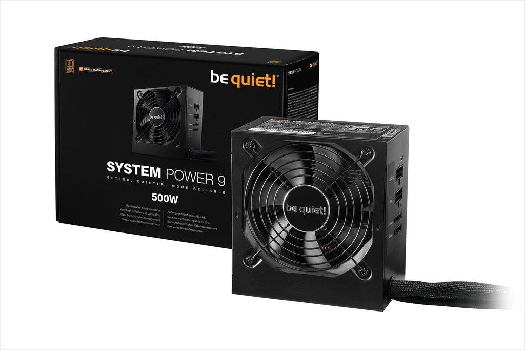 PSU 500W CM BE QUIET! SYSTEM POWER 9 80 Plus BRONZE SEMI MODULAR, BN301 26127