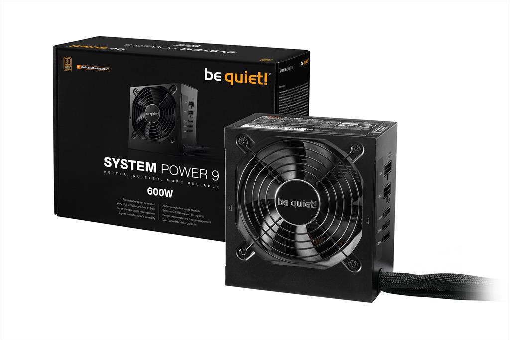 PSU 600W CM BE QUIET! SYSTEM POWER 9 80 Plus BRONZE SEMI MODULAR, BN302 26128