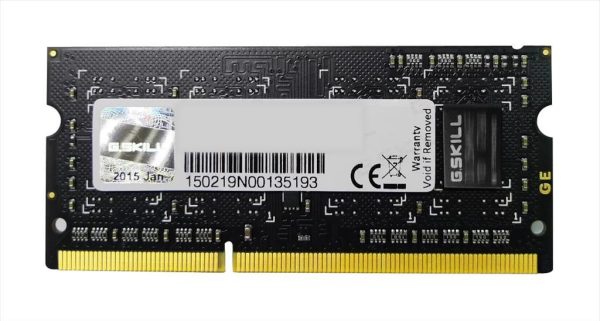 Ram so dimm ddr3 4gb 1600mhz g.skill f3-12800cl9s-4gbsq 1,5v
