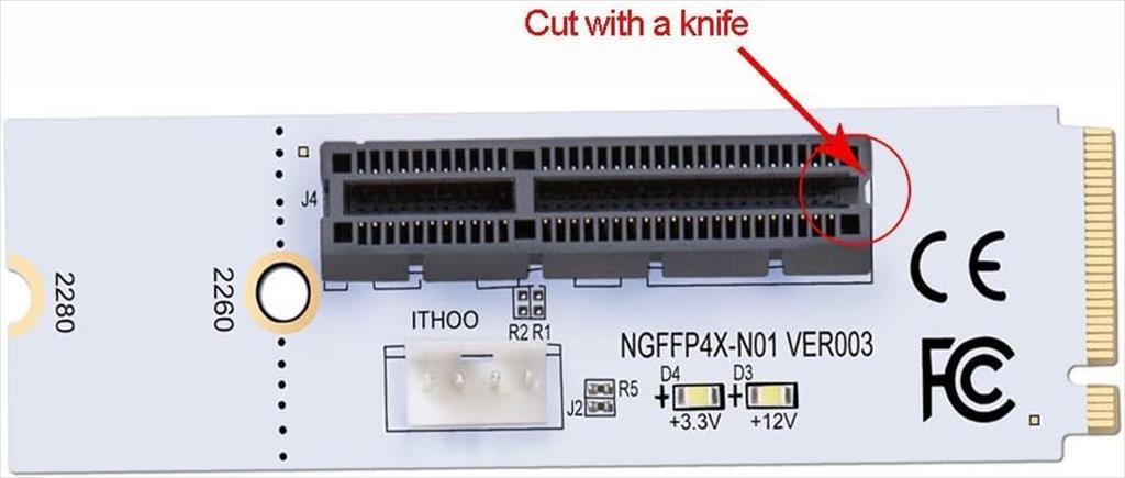 CONVERTOR M.2 NGFF TO PCI-E (x4) P-NGFF4X-N01 SATA 35191