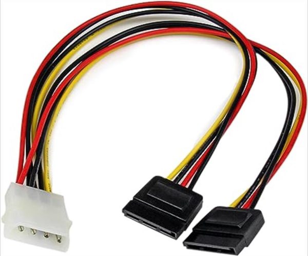Convertor molex (m) to 2x sata power (f)