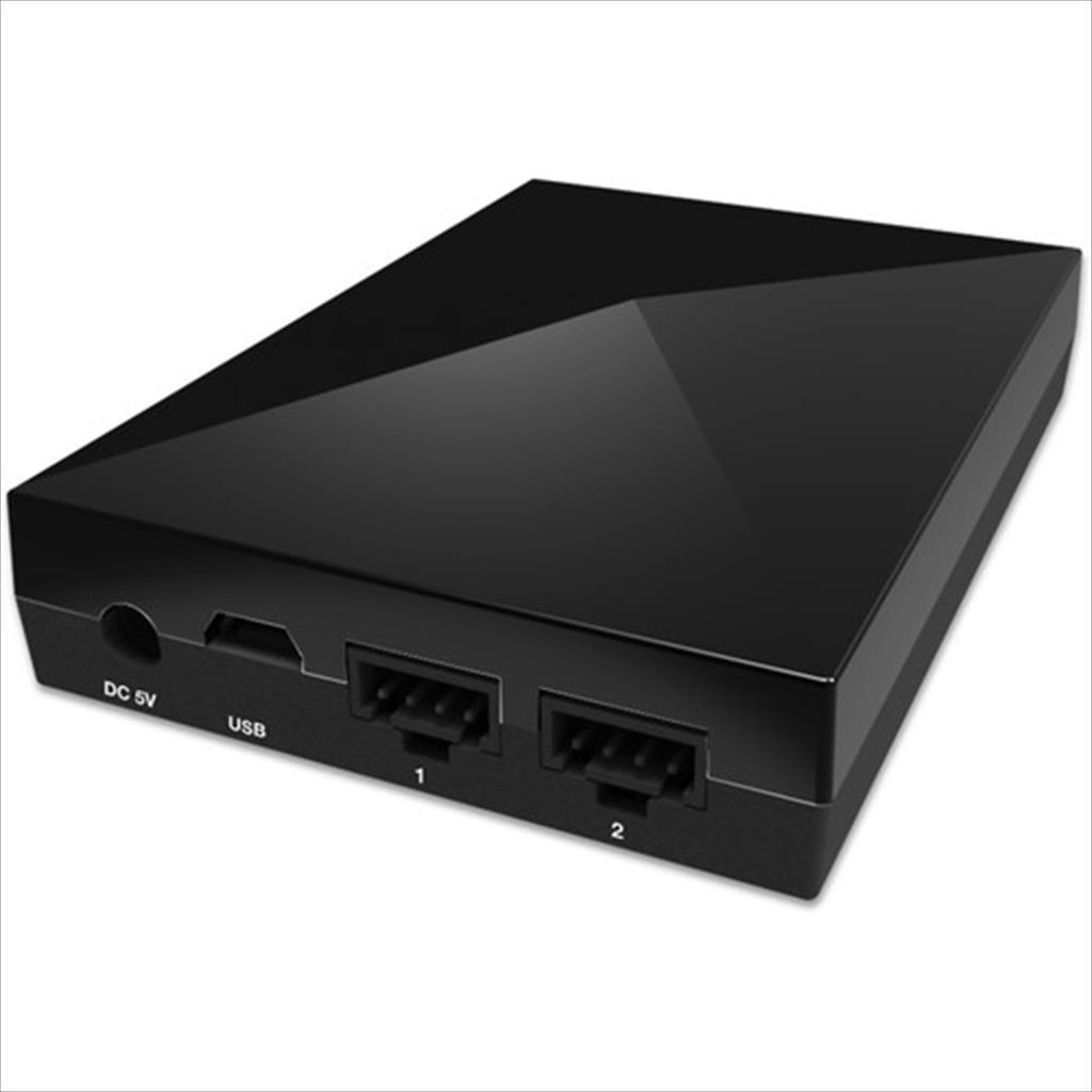 COOLERS NZXT HUE+ Smart RGB Color Changing Digitally Controlled LED PC Lighting(Black), AC-HUEPS-M1 36059