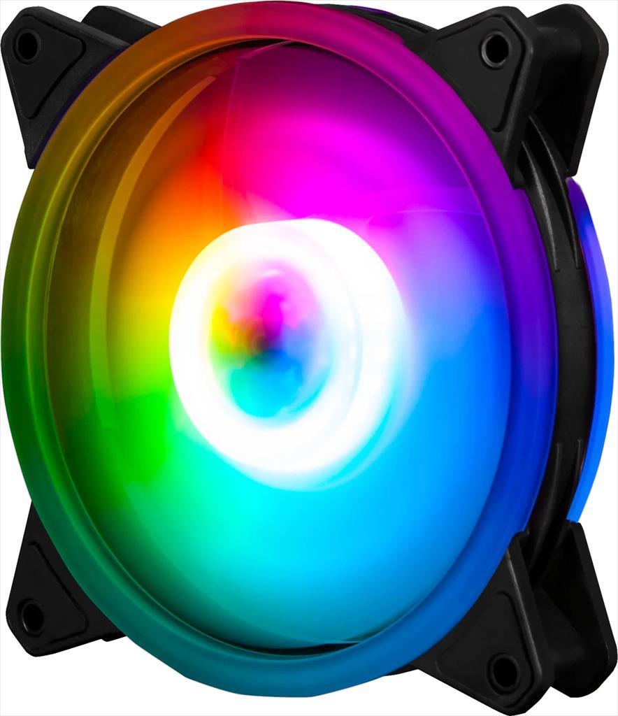 COOLERS CASE FAN 120mm XIGMATEK GALAXY II ESSENTIAL + CHB1 w/remote, 3x AX120 ARGB (Inner Ring), EN42104 36149