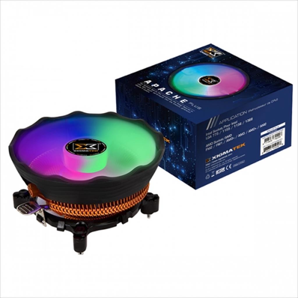 COOLERS CPU XIGMATEK APACHE PLUS UNIVERSAL, 120mm, 4 COLOURS RGB, 65W 36156