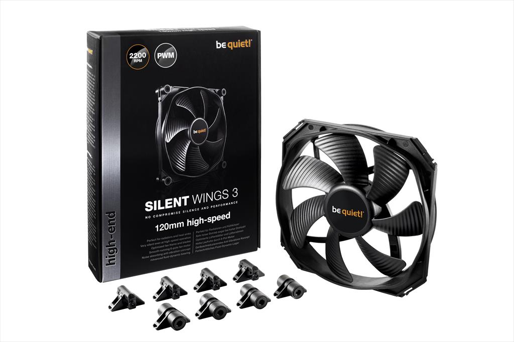 COOLERS CASE FAN 120mm BE QUIET! SILENT WINGS 3 PWM High speed 2.200rpm, DURABLE FLUID-DYNAMIC BEARING, BL070 36173