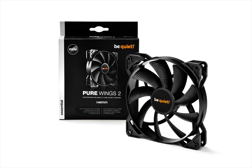 COOLERS CASE FAN 140mm BE QUIET! PURE WINGS 2 PWM 1.000rpm, DURABLE RIFLE BEARING, BL040 36181
