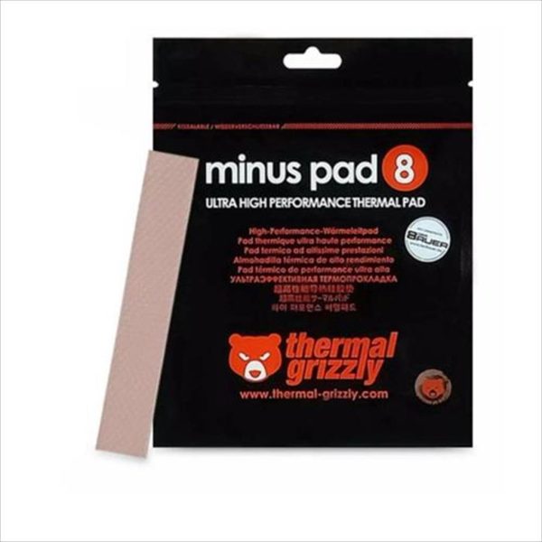 PAD THERMAL THERMAL GRIZZLY MINUS PAD 8 TC: 8.0 W / mk TG-MP8-120-20-20-1R, 120 x 20 x 2.0 mm 36243