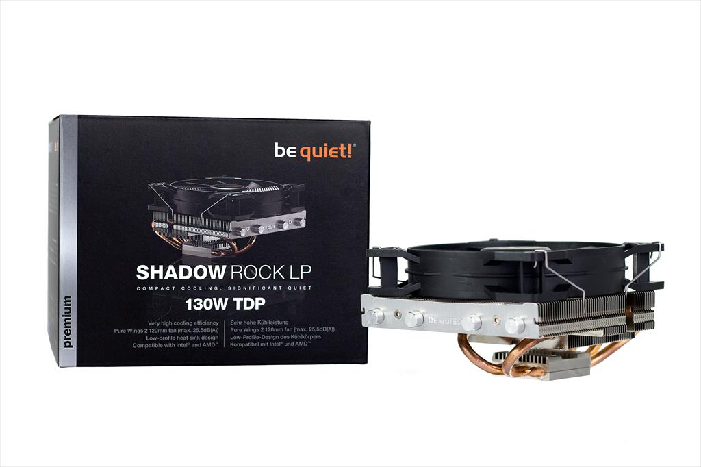 COOLERS CPU BE QUIET! SHADOW ROCK LP, Intel 1150/1151/1155/1156,1200, AMD AM2(+)/ AM3(+)/AM4/FM1/FM2 (+), TDP 130W, BK002 36302