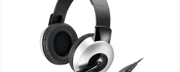 HEADPHONES GENIUS HS-05A, w/microphone, 2x3.5mm jack