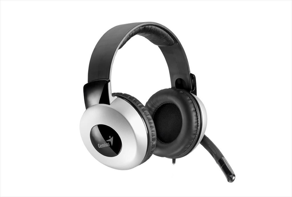 HEADPHONES GENIUS HS-05A, w/microphone, 2x3.5mm jack 41005