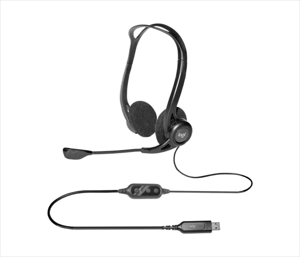 HEADPHONES LOGITECH 960 USB w/Microphone 981-000100 41025