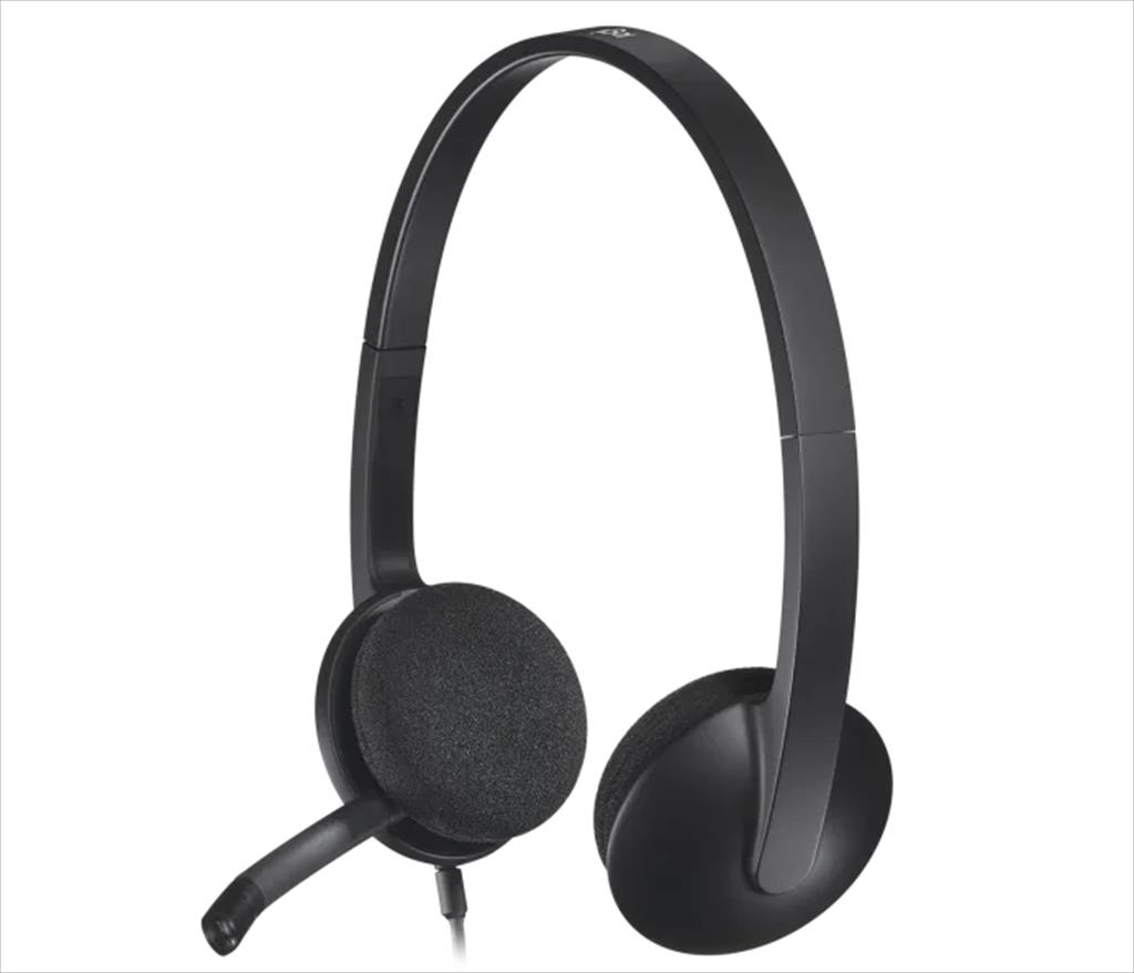 HEADPHONES LOGITECH H340 USB w/Microphone Black 981-000475 41027