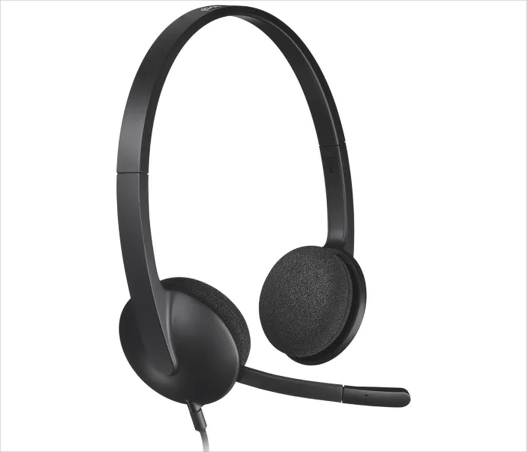 HEADPHONES LOGITECH H340 USB w/Microphone Black 981-000475 41027