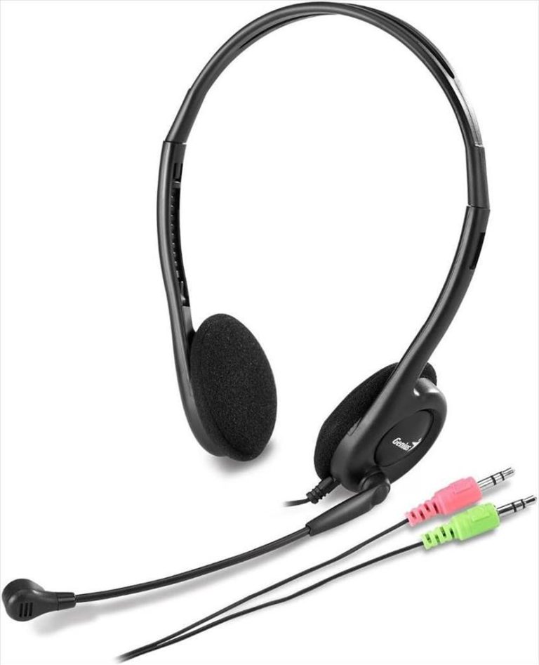 HEADPHONES GENIUS HS-200C w/microphone, 2x3.5mm jack
