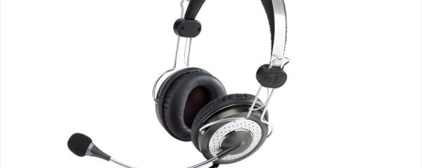 HEADPHONES GENIUS HS-04SU w/noise-cancelling microphone, 2x3.5mm jack