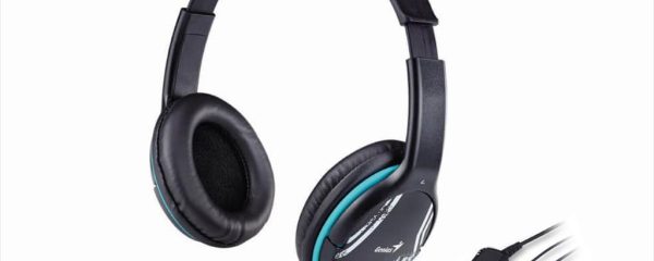HEADPHONES GENIUS HS-400A w/microphone, 2x3.5mm jack