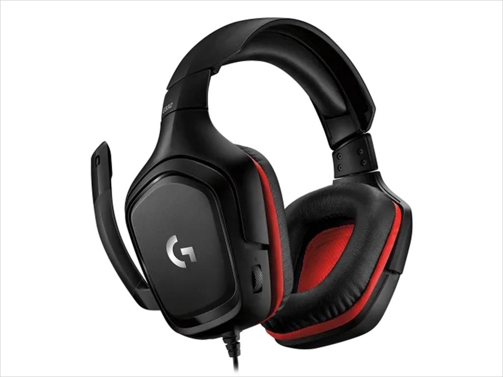 HEADPHONES LOGITECH Gaming-Headset G332 black/red w/microphone 981-000757, 1x3.5mm / 2x3.5mm 41066