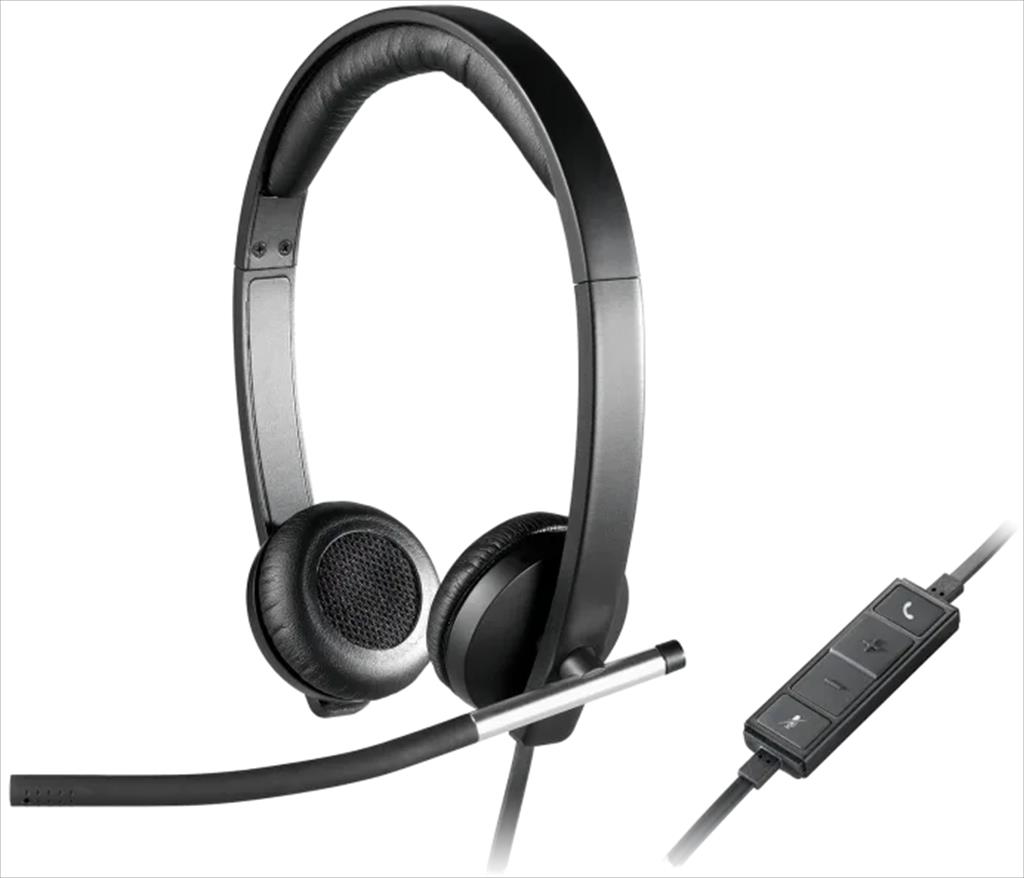 HEADPHONES LOGITECH H650e USB w/Microphone 981-000519 41097