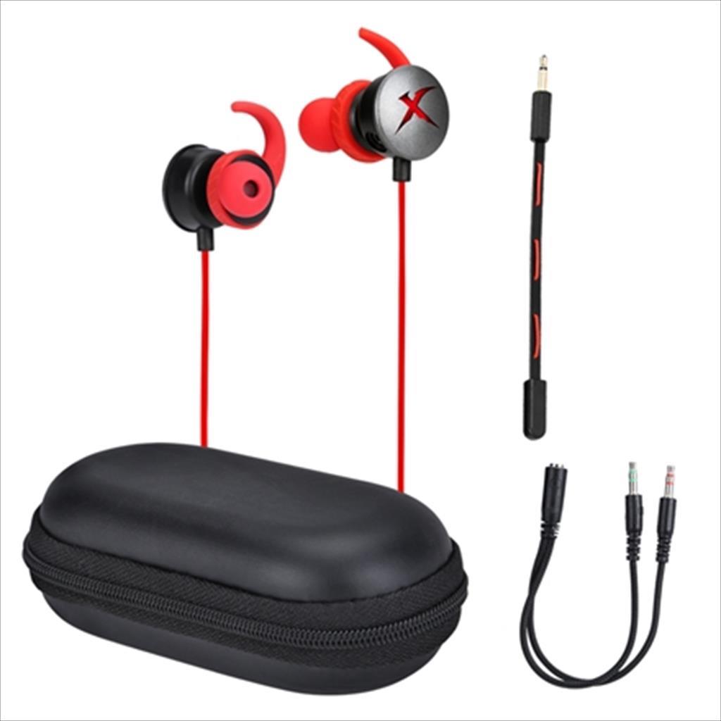 EARPHONES Gaming XTRIKE ME GE108 Gaming w/dual microphones (one detachable), 1x3.5mm / 2x3.5mm, Black/red 41104