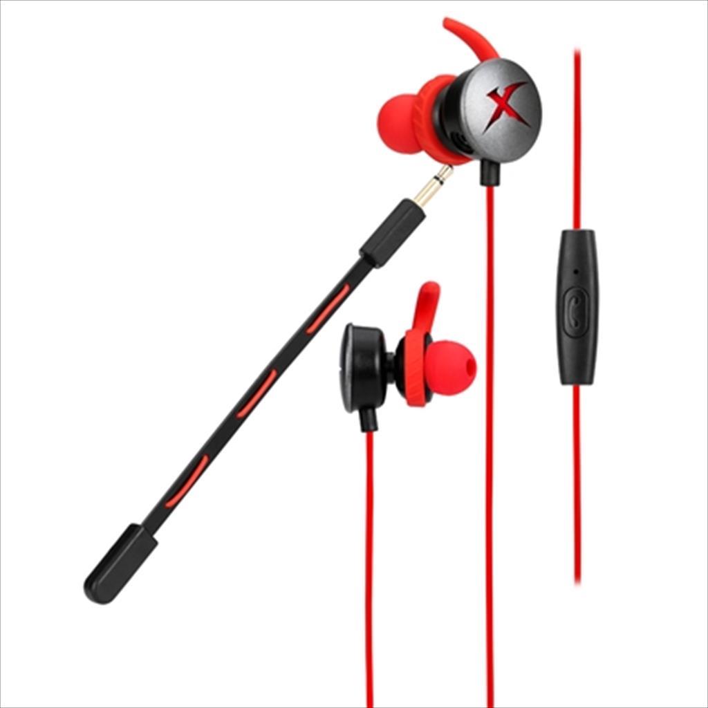 EARPHONES Gaming XTRIKE ME GE108 Gaming w/dual microphones (one detachable), 1x3.5mm / 2x3.5mm, Black/red 41104