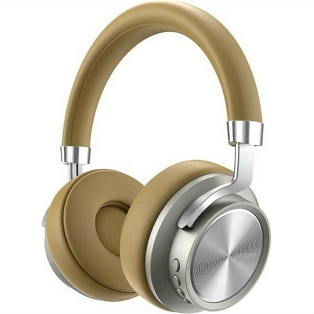 HEADPHONES WIRELESS LENOVO, Bluetooth w/microphone, Champagne HD800 41121