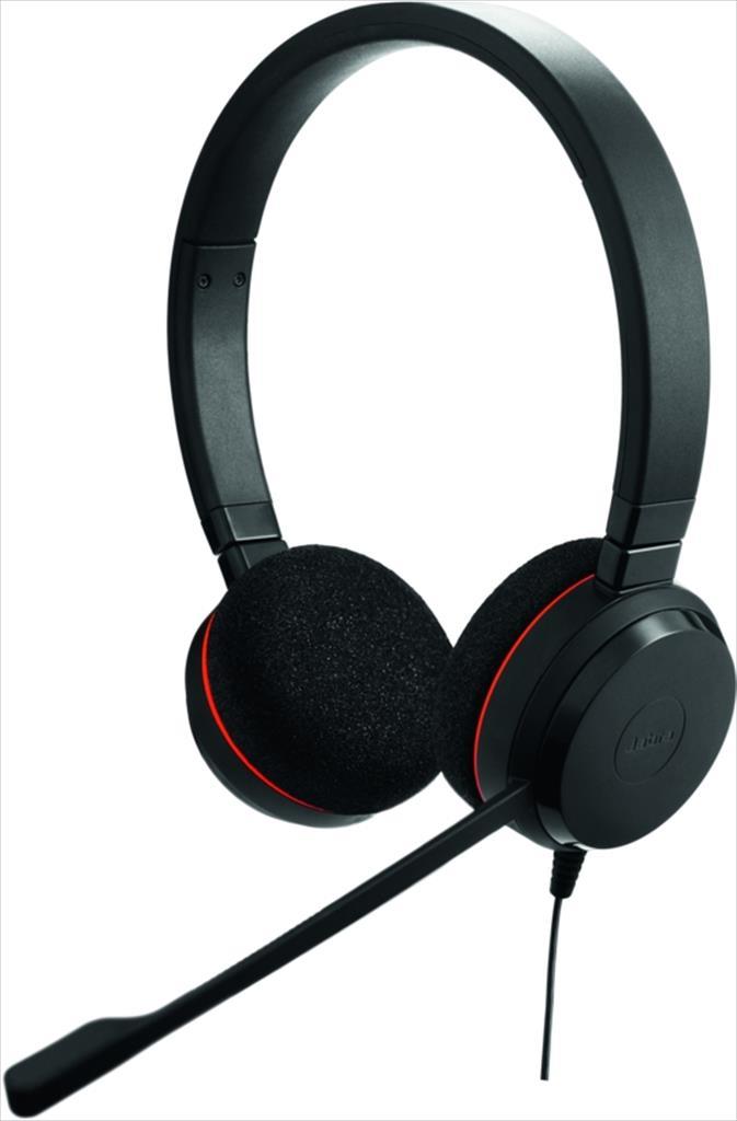 HEADPHONES JABRA EVOLVE 20 MS stereo w/microphone,4999-823-109 41127