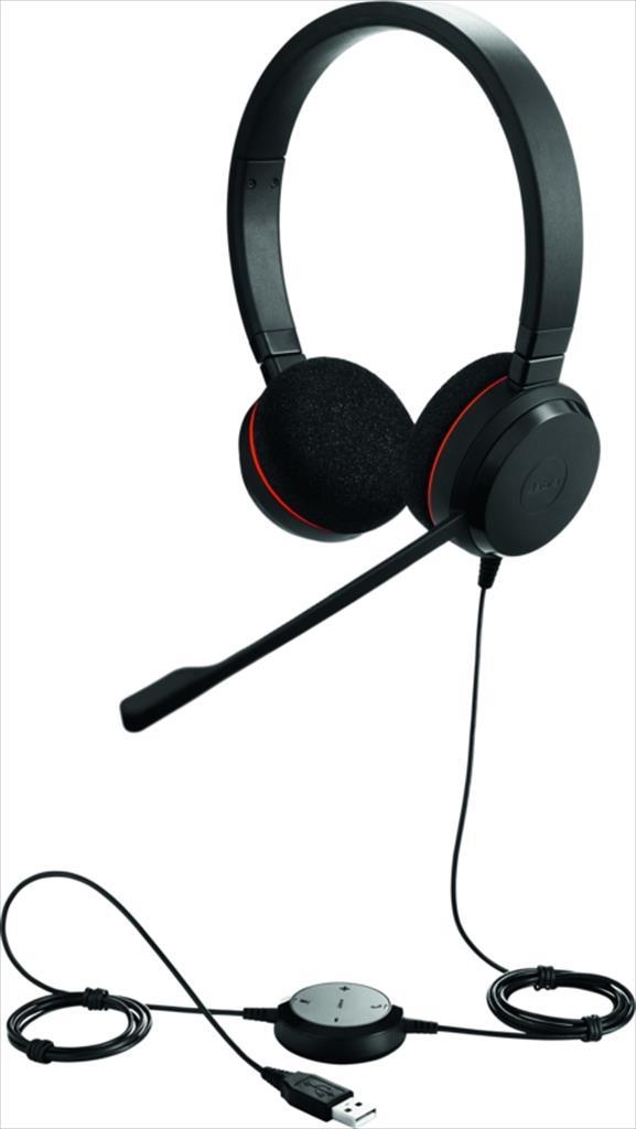 HEADPHONES JABRA EVOLVE 20 MS stereo w/microphone,4999-823-109 41127