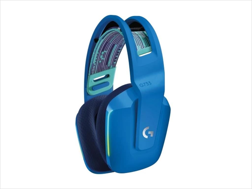 HEADPHONES LOGITECH Gaming-Headset G733 Wireless LIGHTSPEED RGB w/microphone 981-000943, Blue 41138