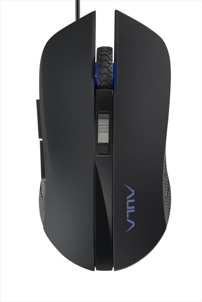 MOUSE WIRED AULA , Obsidian Gaming Mouse, 4 colors,USB, 2400DPI, Black 07303