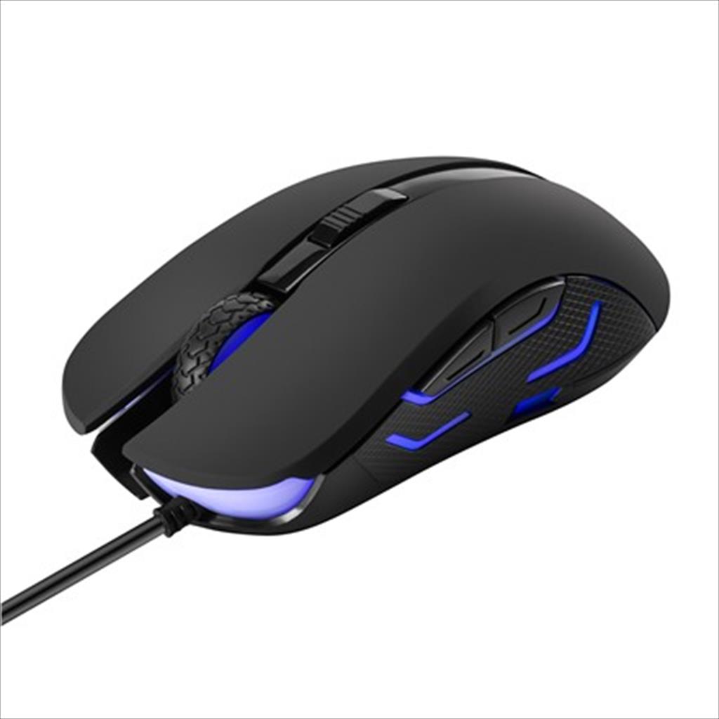 MOUSE WIRED AULA , Obsidian Gaming Mouse, 4 colors,USB, 2400DPI, Black 07303