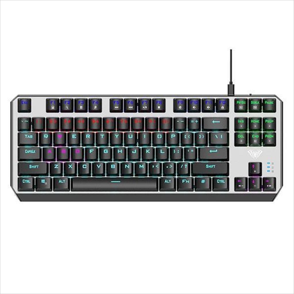 KEYBOARD MECHANICAL AULA AEGIS TKL RGB Iluminated TACTILE BLUE switch, 316536 08287