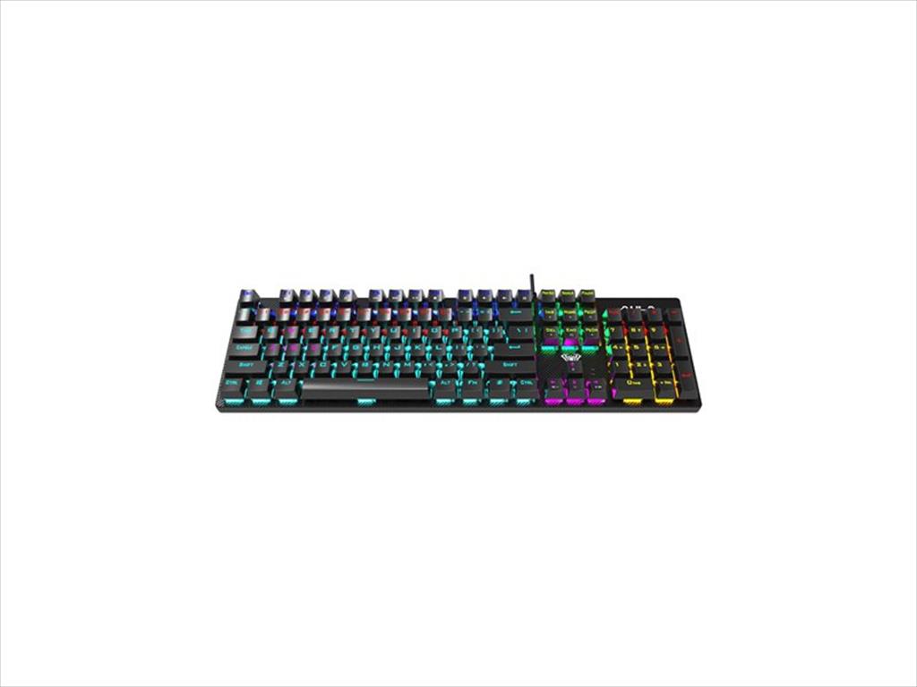 KEYBOARD MECHANICAL AULA RETRIBUTION LINEAR RED Switch Illuminated Black, 316530 08286