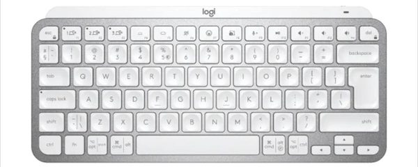 KEYBOARD WIRELESS LOGITECH MX Keys Mini Pale Gray Logi Bolt ready, w/Bluetooth 920-010499