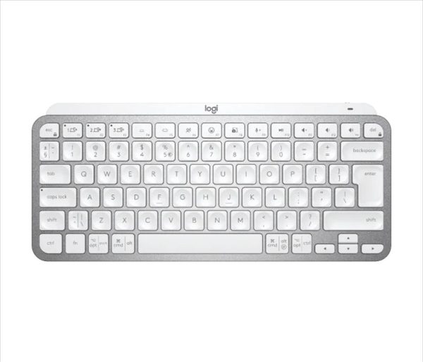 Keyboard wireless logitech mx keys mini pale gray logi bolt ready, w/bluetooth 920-010499