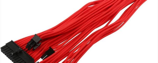 EXTENSION PSU KIT PHANTEX ATX 24-pin, CPU 4+4-pin, PCI-E 6+2-pin x2, 30cm w/cable clips RED, PH-CB-CMBO_RD