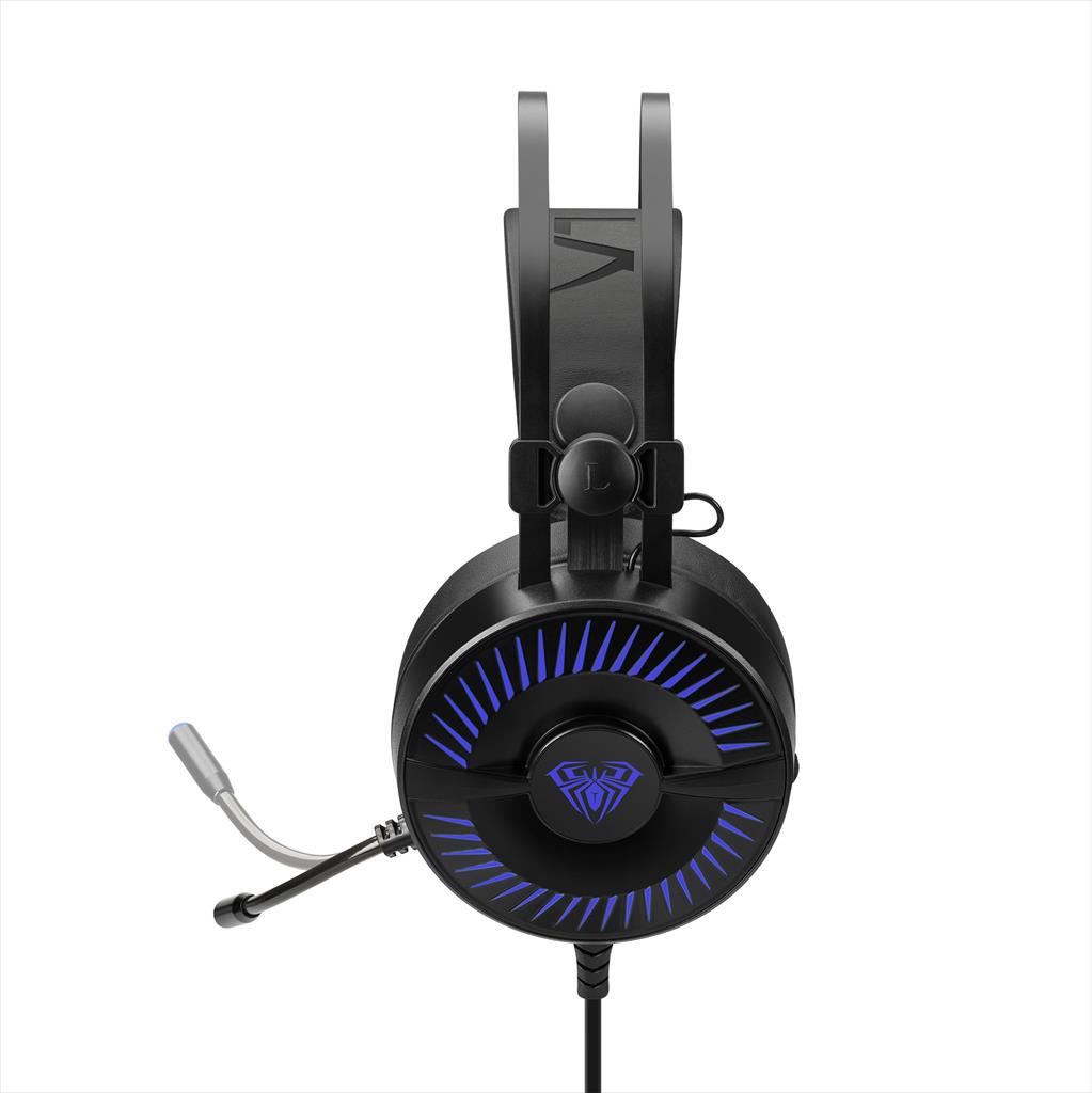 HEADPHONES AULA COLD FLAME Gaming Headset w/Microphone 1x3.5mm / 2x3.5mm / USB (for ilumination), 278486 41186