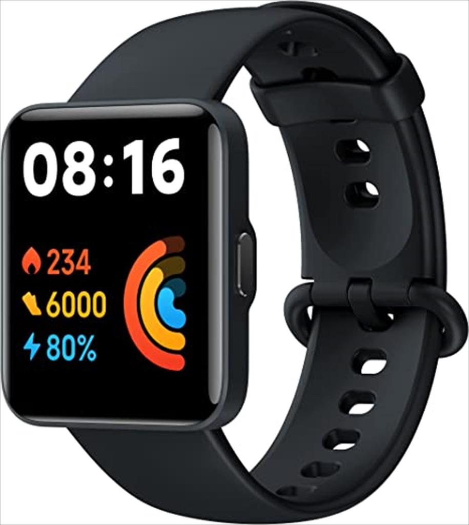 SMARTWATCH XIAOMI REDMI WATCH 2 LITE GL 1.6" AMOLED display (117 sports modes) BLACK, BHR5436GL 43048