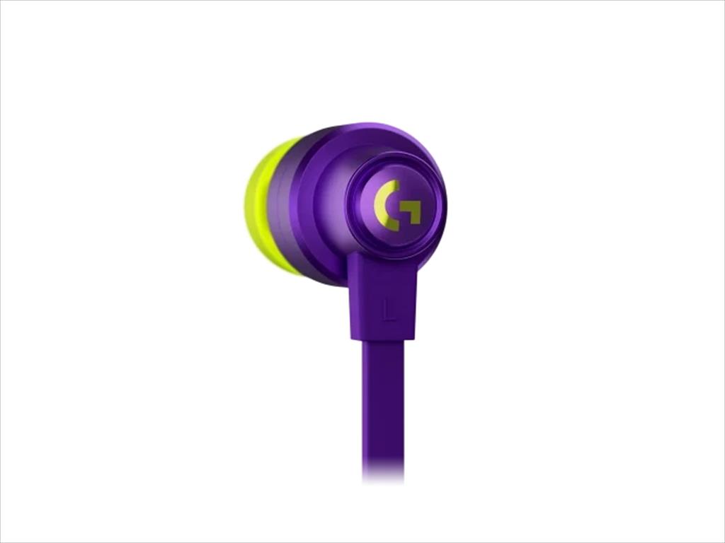 EARPHONES LOGITECH G333 Gaming PURPLE 1x3.5mm +TYPE-C dongle 981-000936 41192
