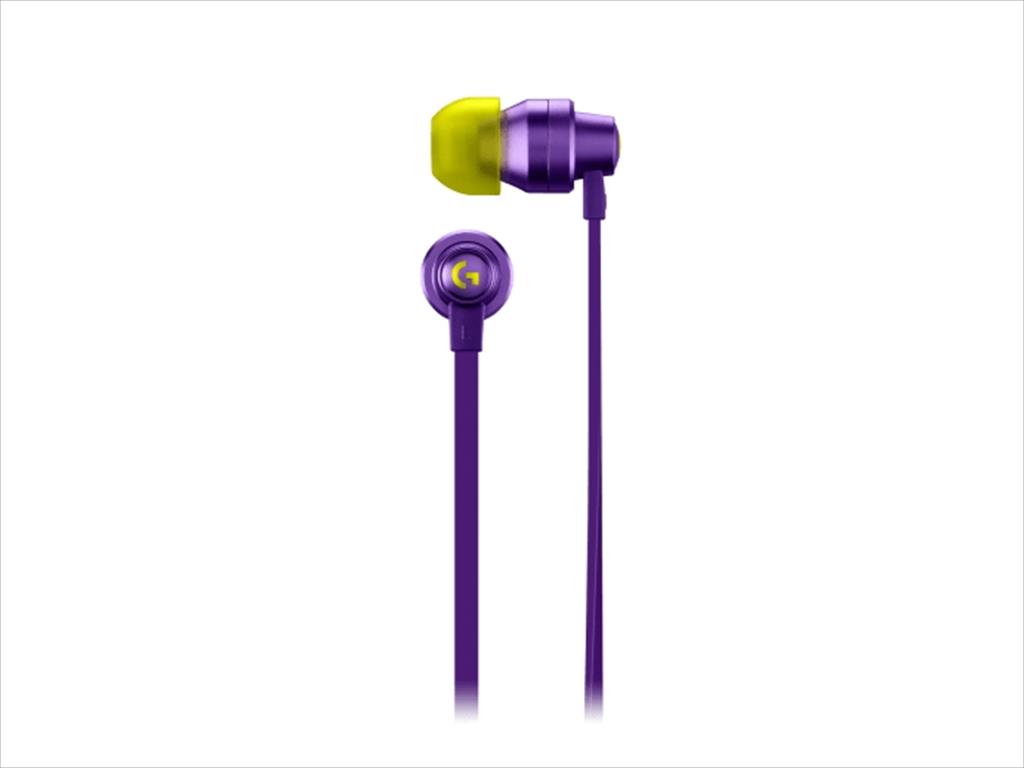 EARPHONES LOGITECH G333 Gaming PURPLE 1x3.5mm +TYPE-C dongle 981-000936 41192