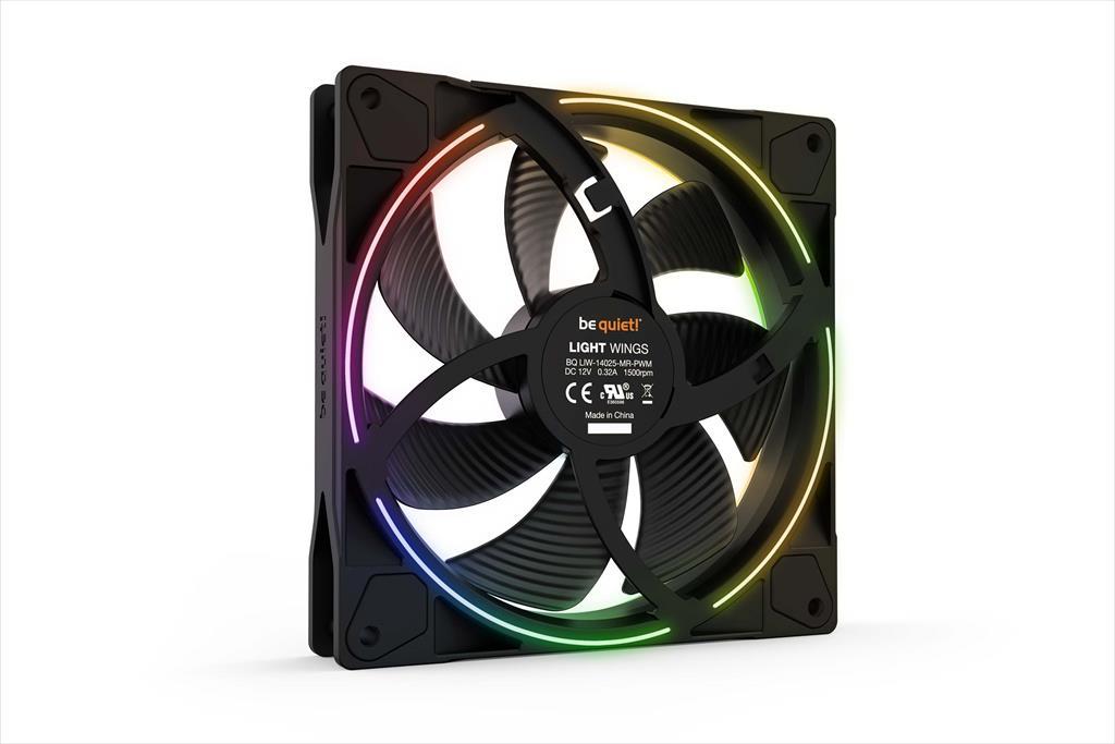 COOLERS CASE FAN 140mm BE QUIET! LIGHT WINGS PWM 1.700rpm ARGB, RIFLE BEARING, BL074 36335