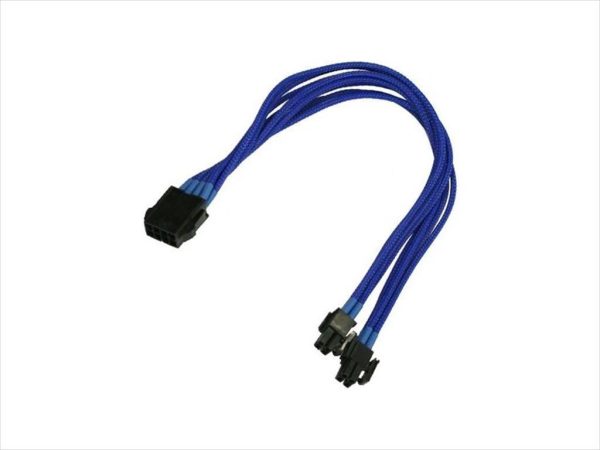 Extension psu nanoxia eps 8-pin 30cm blue, nx8pv3eb