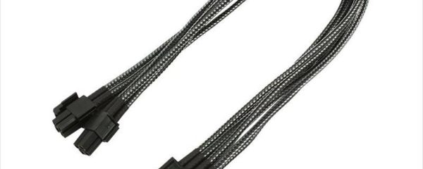 EXTENSION PSU NANOXIA EPS 8-pin 30cm CARBON, NX8PV3EC