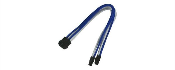 EXTENSION PSU NANOXIA EPS 8-pin 30cm BLUE/WHITE, NX8PV3EBW