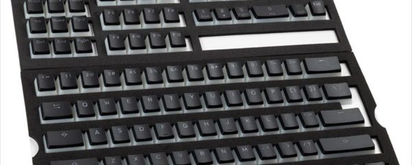 KEYBOARD MECHANICAL KEYCAPS DUCKY PUDDING PBT DOUBLE-SHOT (Standard ANSI 108), BLACK
