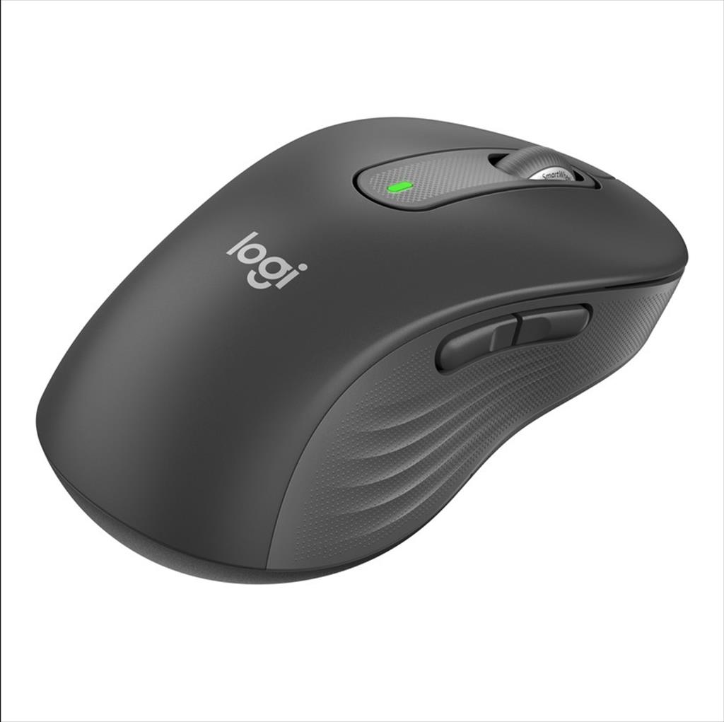 MOUSE WIRELESS USB LOGITECH M650 L (for large-sized hands) LEFT (for left handed) Graphite Silent Logi Bolt w/Bluetooth, 910-006239 07312